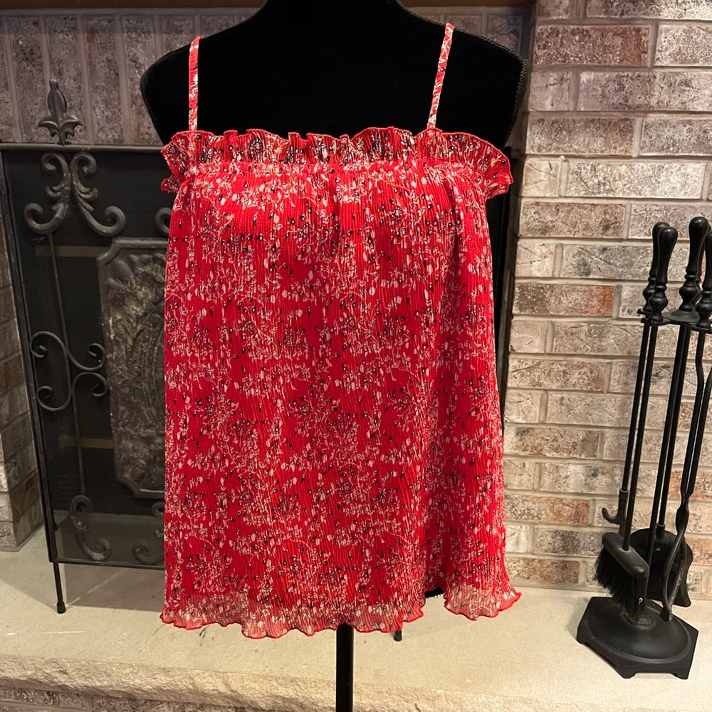 The Fifth Label Red Floral Top